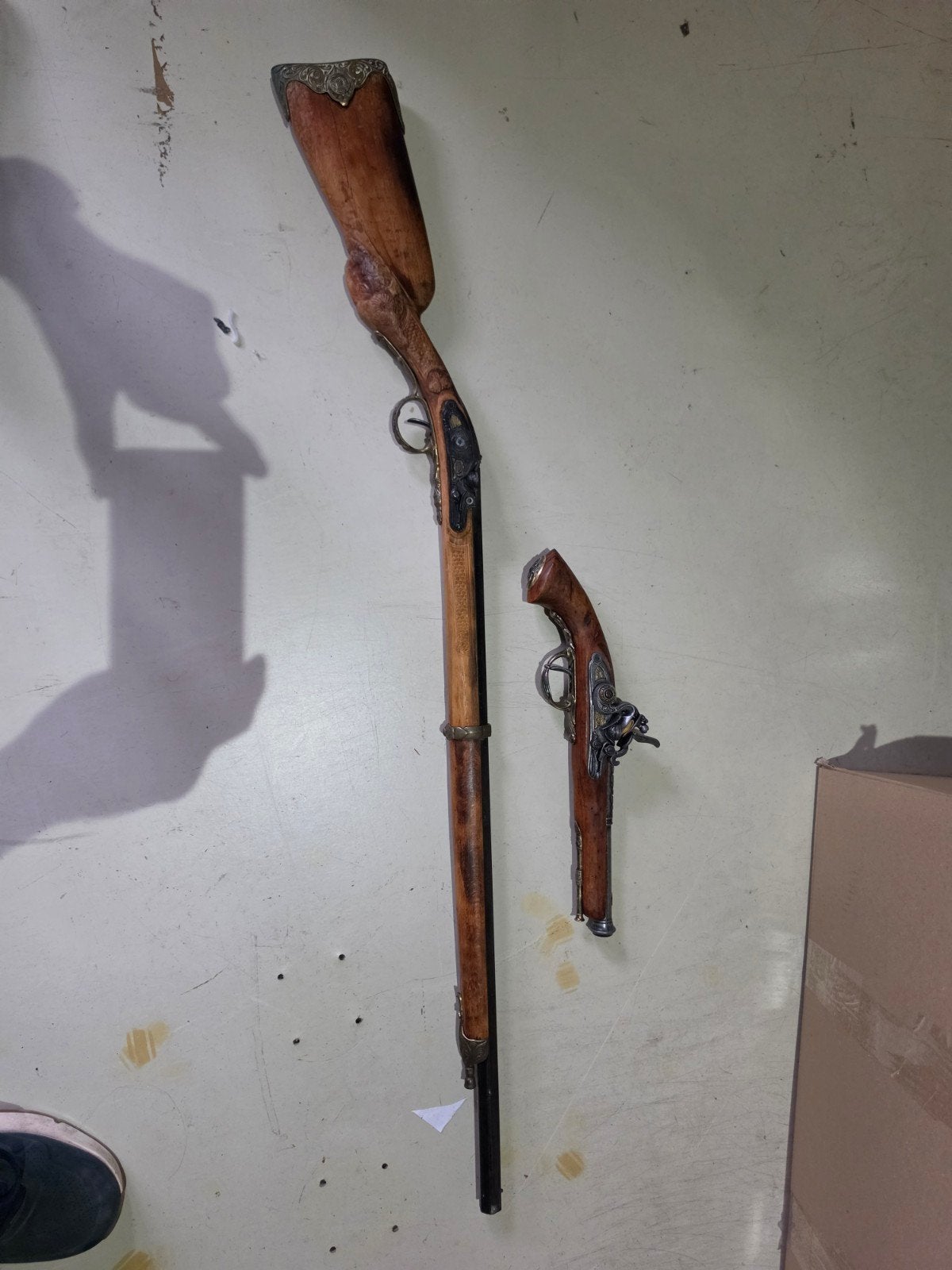 Antieke decoratieve musket en pistool set, Ophalen, Onb, Onb@com, Onb