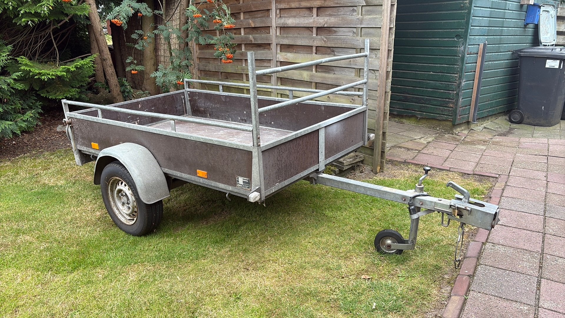 Saris aanhanger enkelasser ongeremd 750 kg, Auto diversen, Aanhangers en Bagagewagens, Ophalen, Zo goed als nieuw