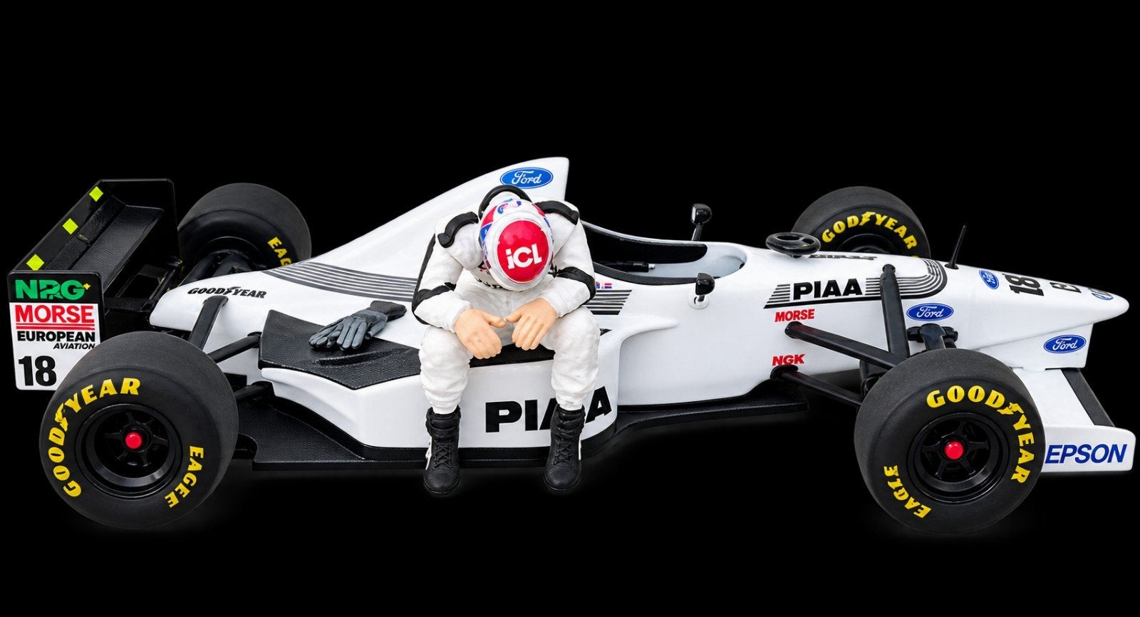 F1 diorama Tyrrell Jos Verstappen, Overige merken, Auto, 1:32 tot 1:50, Ophalen of Verzenden