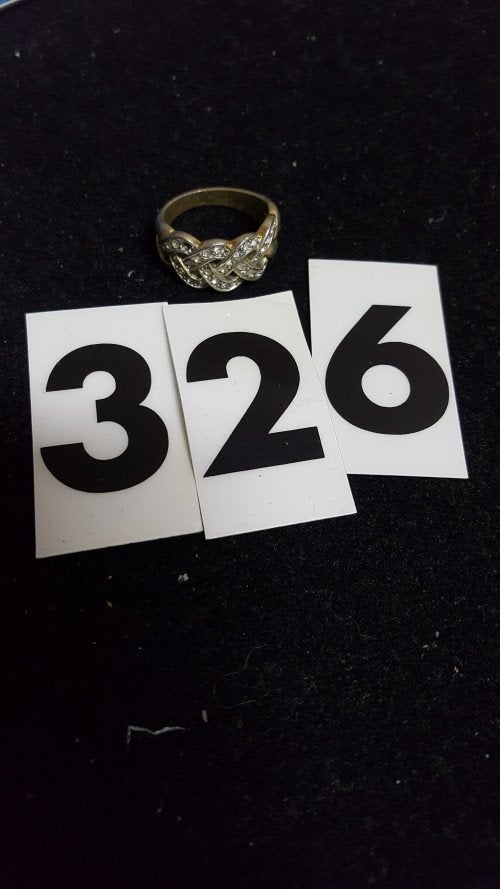 [ 326 ] ring met diamantjes gevlochten, Ophalen of Verzenden, 'T Olde Gre-j, Info@toldegrej.nl, Endepoelstraat 20f Didam