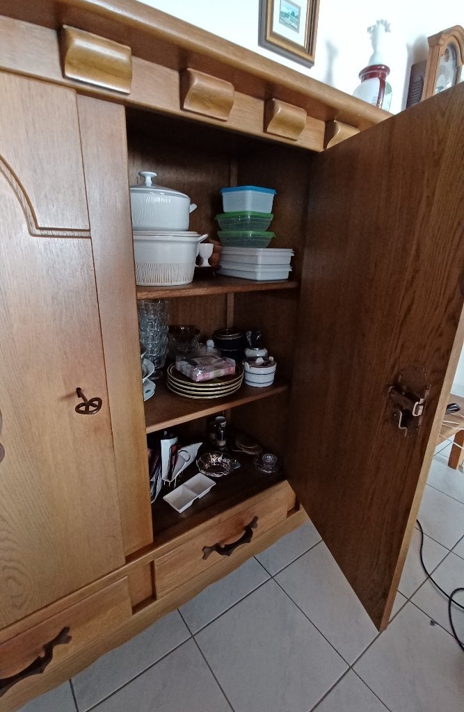 eiken kast, Ophalen of Verzenden