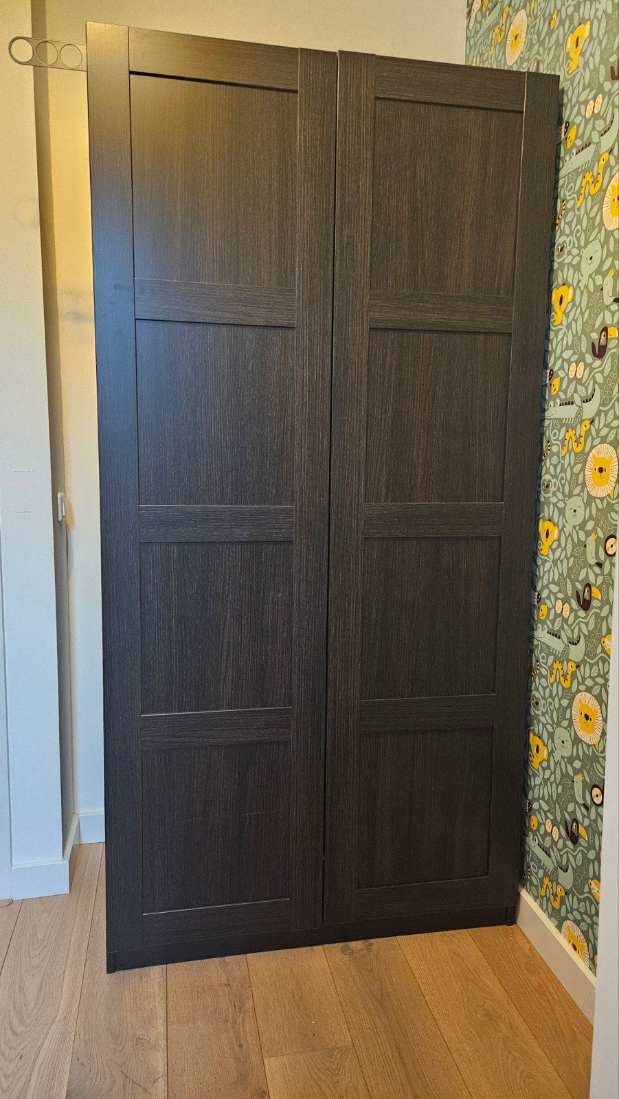 IKEA Pax kast donkerbruin 100x201x60 cm, Ophalen, 200 cm of meer, 50 tot 100 cm, Overige houtsoorten