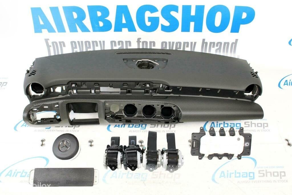 Airbag set Dashboard met carbon Mercedes A klasse W177, Auto-onderdelen, Gebruikt, Ophalen of Verzenden