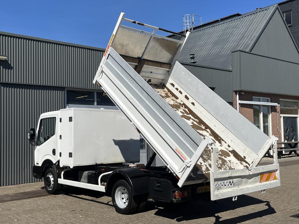 Nissan NT400 35.14 2.5 dCi 290 Kipper openlaadbak Airco 2-Pe, Auto's, Bestelauto's, Euro 5, Gebruikt, Zwart, 4 cilinders