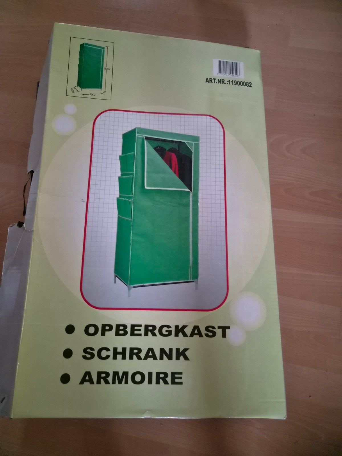 Nieuwe opbergkast / kledingkast - groen, Ophalen, Kunststof, Nieuw, 50 tot 100 cm