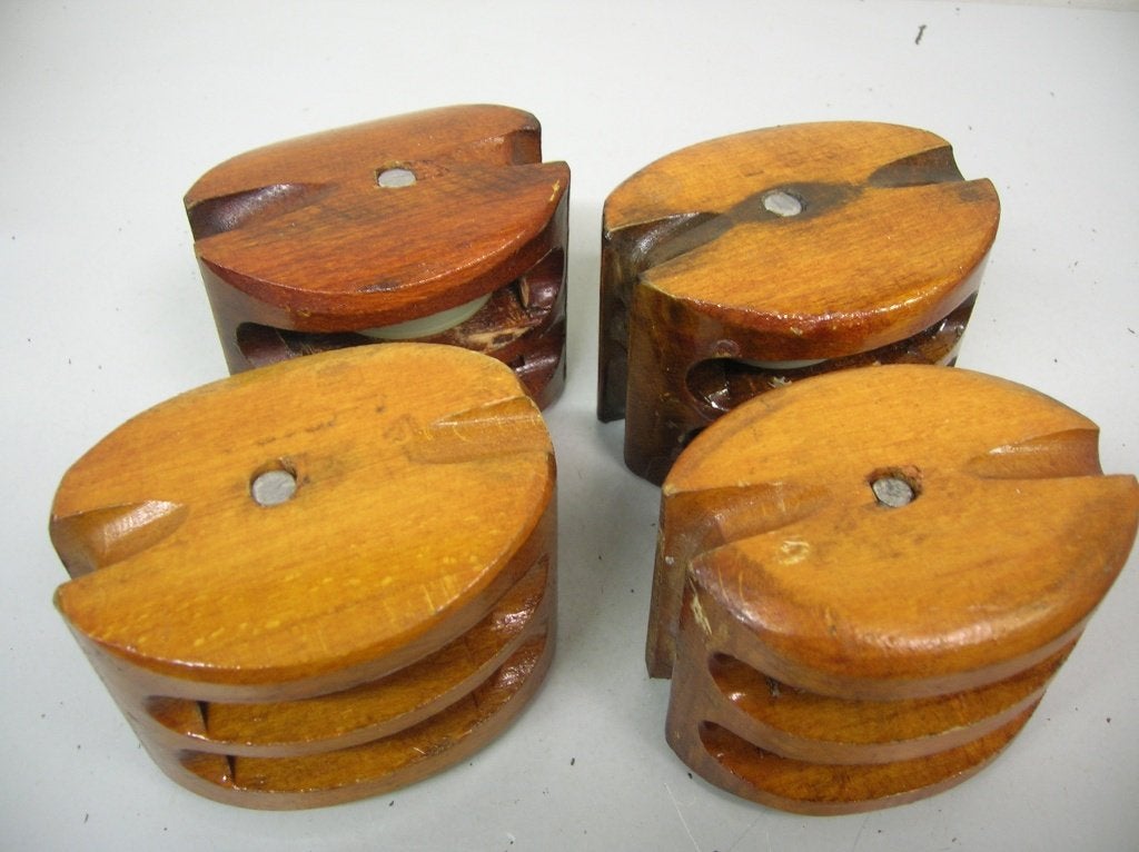 Stropblokken, dubbelschijfs, 8 - 10 mm lijn, Ophalen of Verzenden, Nieuw, Lijn of Blok