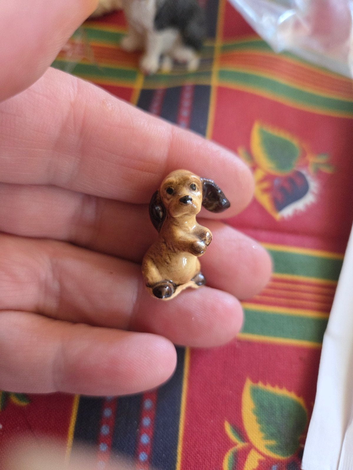 Miniatuur  hondje, Ophalen of Verzenden, Zo goed als nieuw, Dier