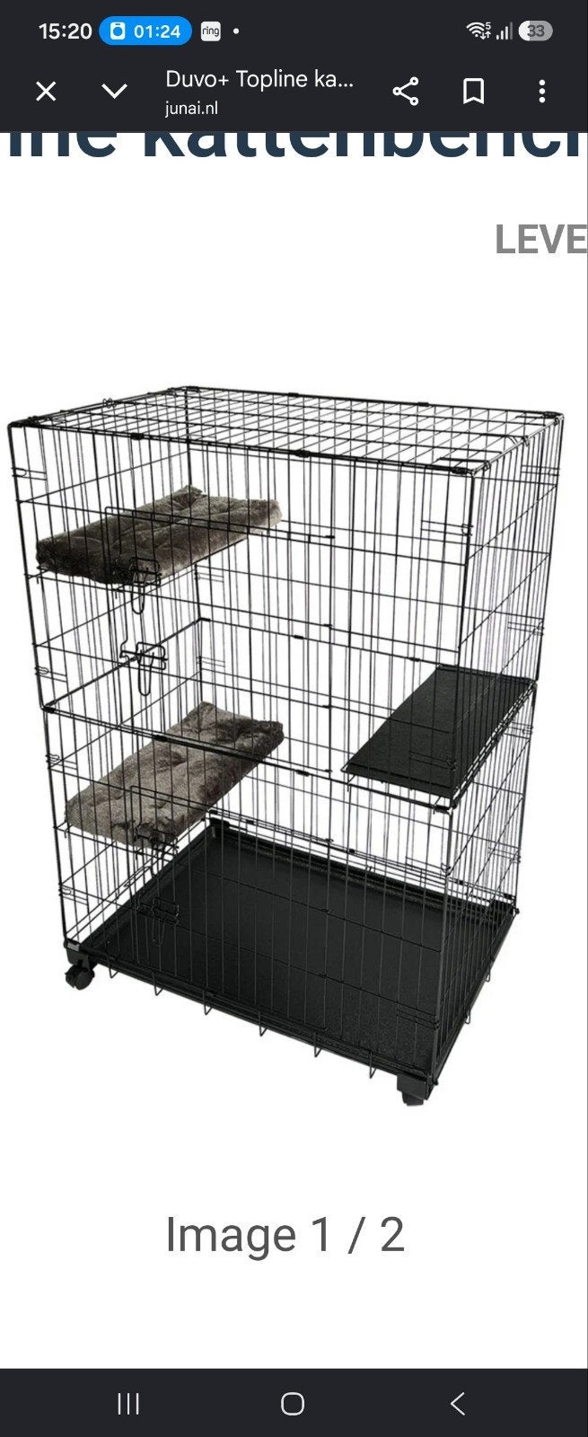 Katten ren zo goed als nieuw, Ophalen