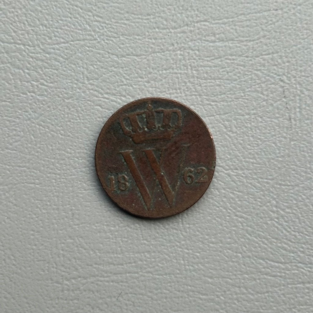 1/2 cent 1862, Ophalen of Verzenden, Koning Willem III, 1 cent