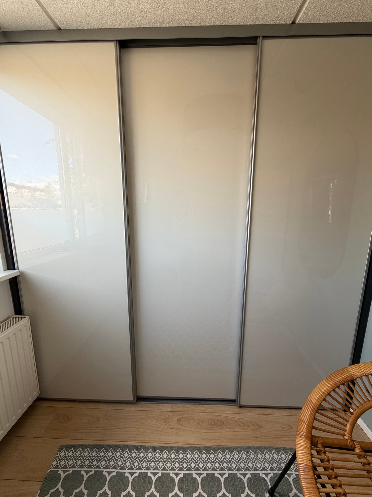 3 witte IKEA Pax kasten met schuifdeuren (74x228 cm), Ophalen, Overige materialen, Gebruikt, 200 cm of meer