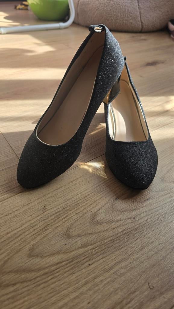 Kinder hakken schoenen glitter maat 34 (vallen als 33-34), Ophalen, Meisje, Schoenen, Zo goed als nieuw