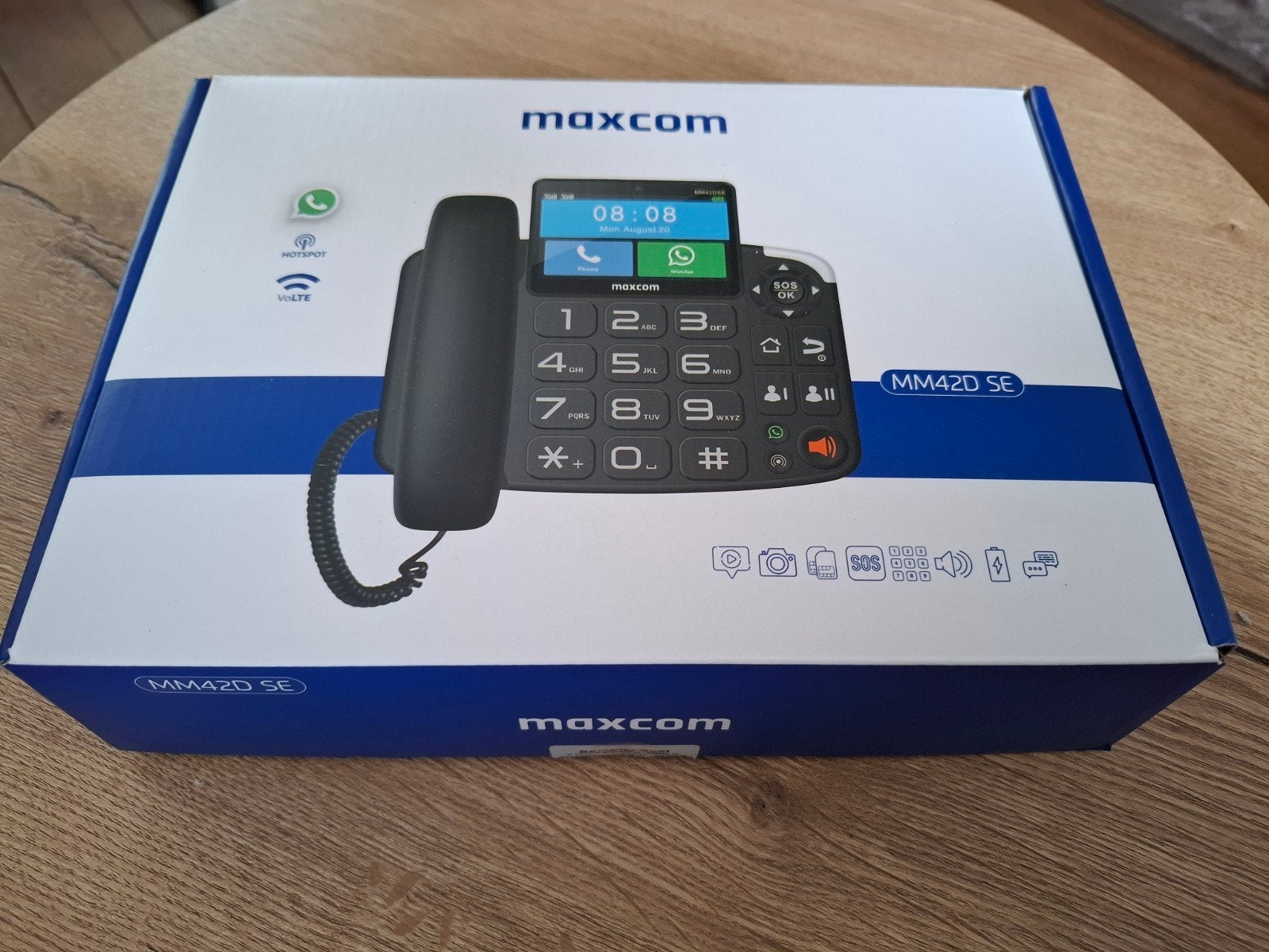 Maxcom MM42D SE Seniorentelefoon Nieuw!, Telecommunicatie, Vaste telefoons | Niet Draadloos, Nieuw, Ophalen of Verzenden