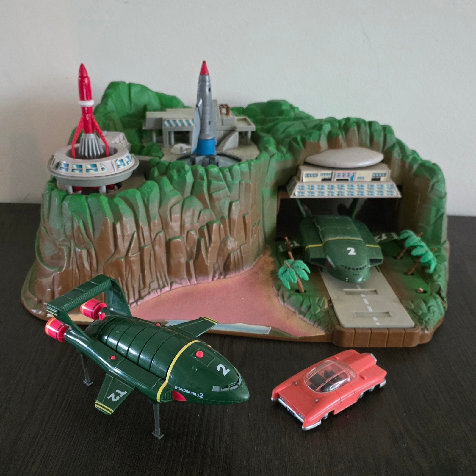 Thunderbirds Tracy Island speelset met voertuigen, Ophalen of Verzenden, Gebruikt