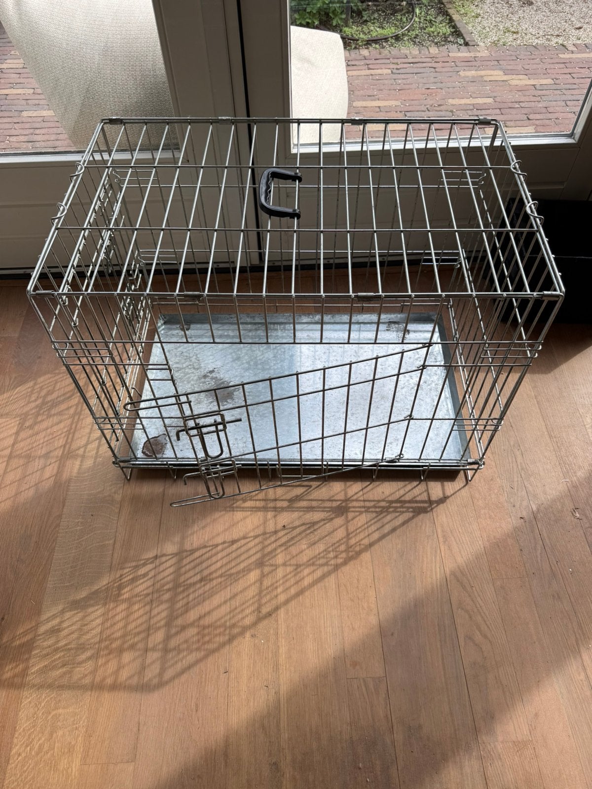 Metalen hondenbench – 76  48  56 cm, Dieren en Toebehoren, Ophalen, Zo goed als nieuw, 75 tot 110 cm, Minder dan 65 cm