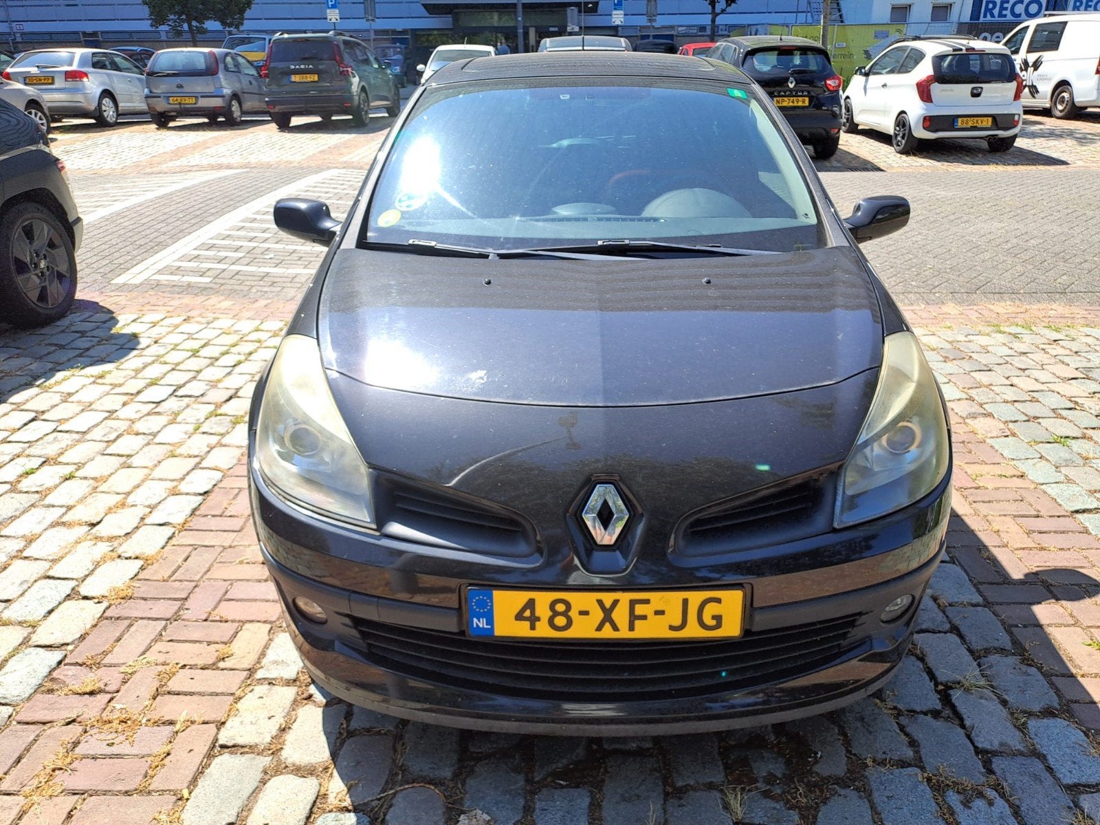 Renault Clio 1.4 16V 72KW 3-DRS E4 2007 Zwart, Voorwielaandrijving, 4 cilinders, 1200 kg, Handgeschakeld