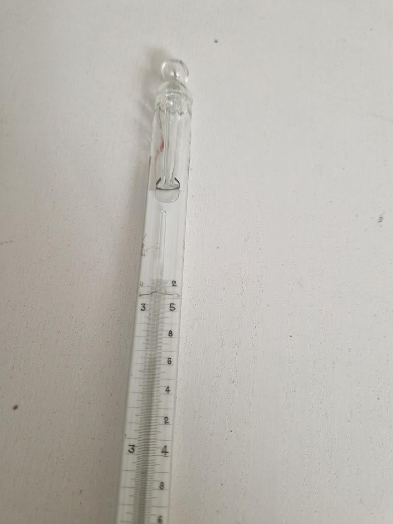 Glazen laboratorium thermometer 210 mm, Ophalen of Verzenden