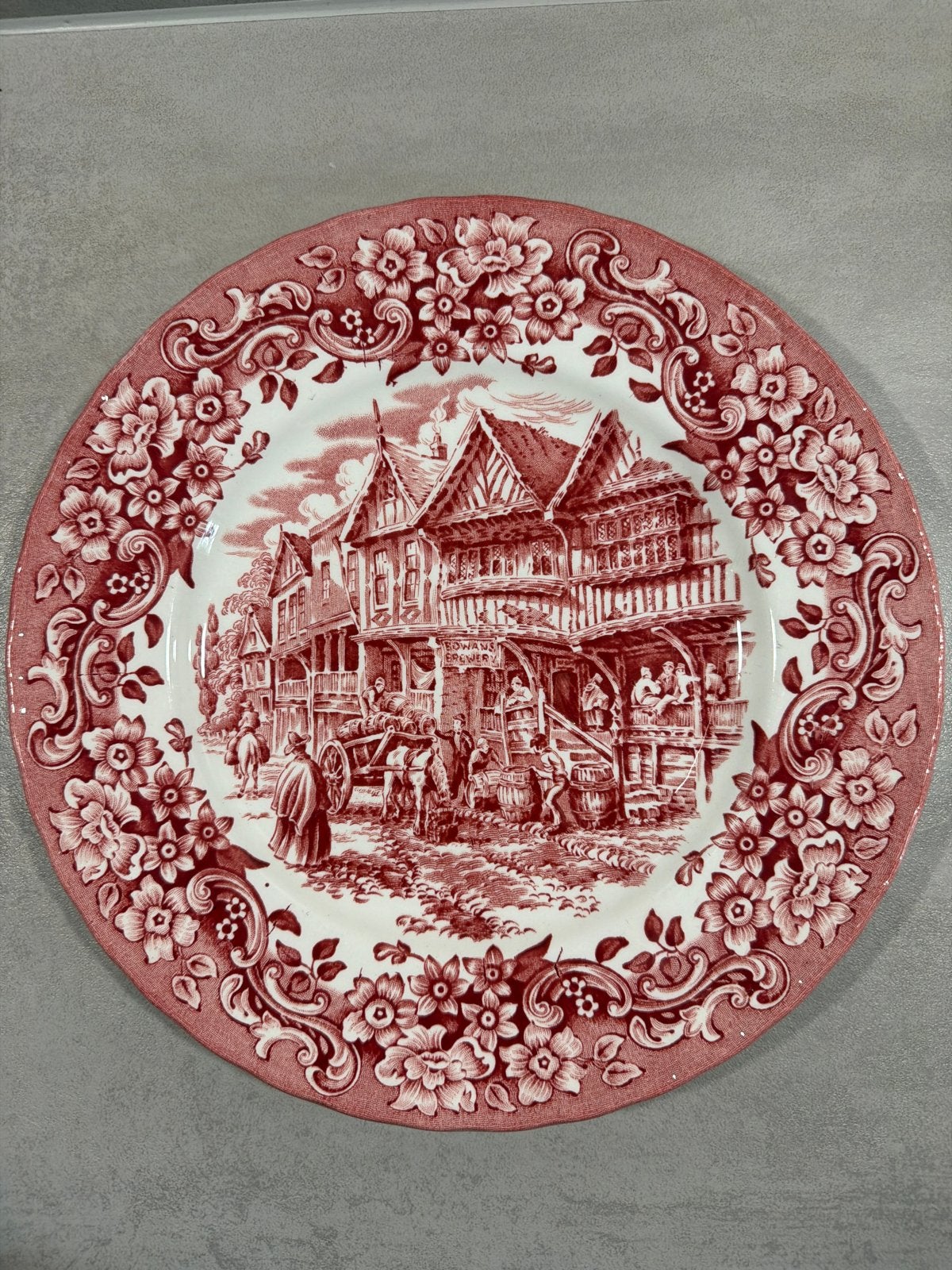 Royal Tudor Ware 17th Century England decoratieve bord, Antiek en Kunst, Antiek | Servies los, Ophalen of Verzenden