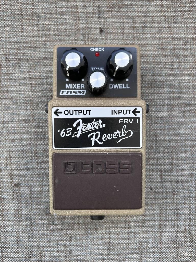 Te koop: BOSS FRV-1 '63 Fender Reverb Pedaal, Muziek en Instrumenten, Effecten, Ophalen of Verzenden, Zo goed als nieuw, Reverb