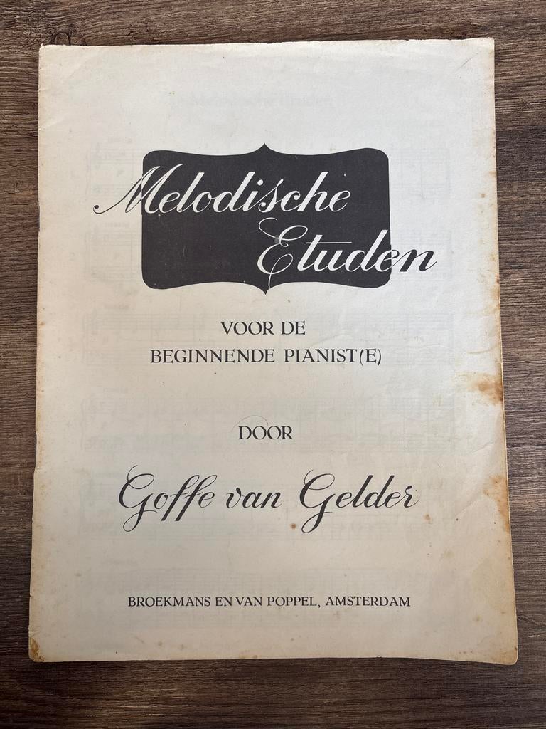 Melodische Etuden voor de beginnende pianist(e), Muziek en Instrumenten, Gebruikt, Overige genres, Les of Cursus, Ophalen of Verzenden