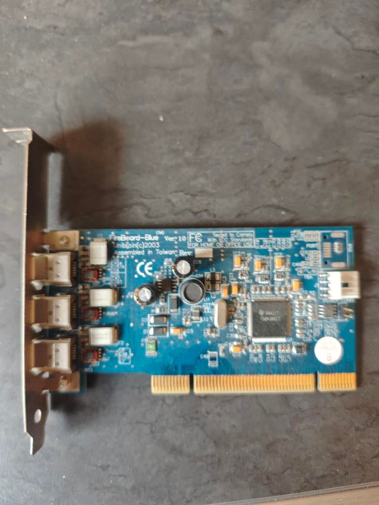 FireBoard-Blue PCI FireWire Kaart - 3x FireWire 400, Ophalen of Verzenden, Gebruikt