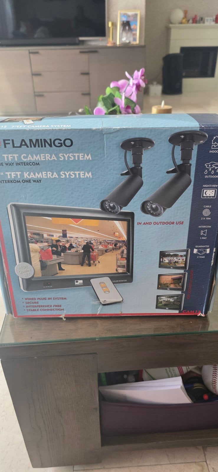 Flamingo Camera Beveiligingssysteem met 2 Buitencamera's, Ophalen of Verzenden