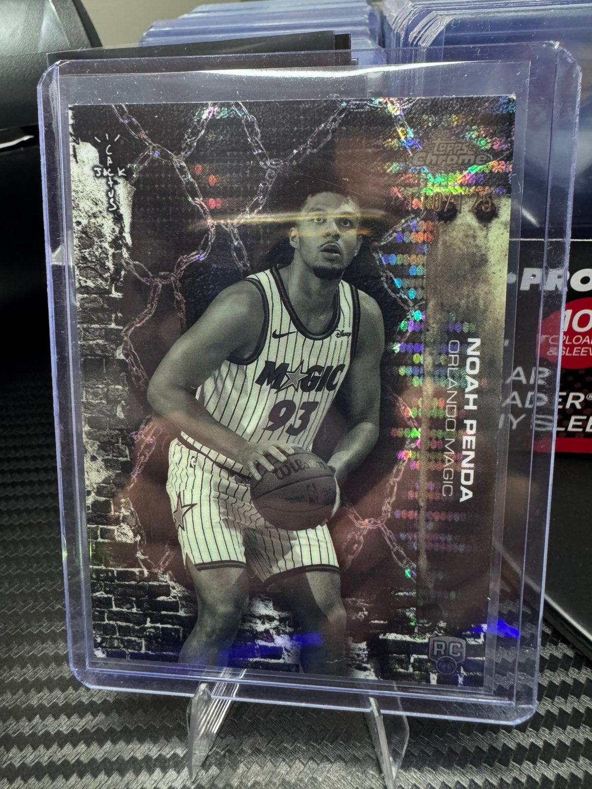 Noah Penda RC Topps Chrome Cactus Jack Sonar /125, Ophalen of Verzenden, Zo goed als nieuw, Plaatje