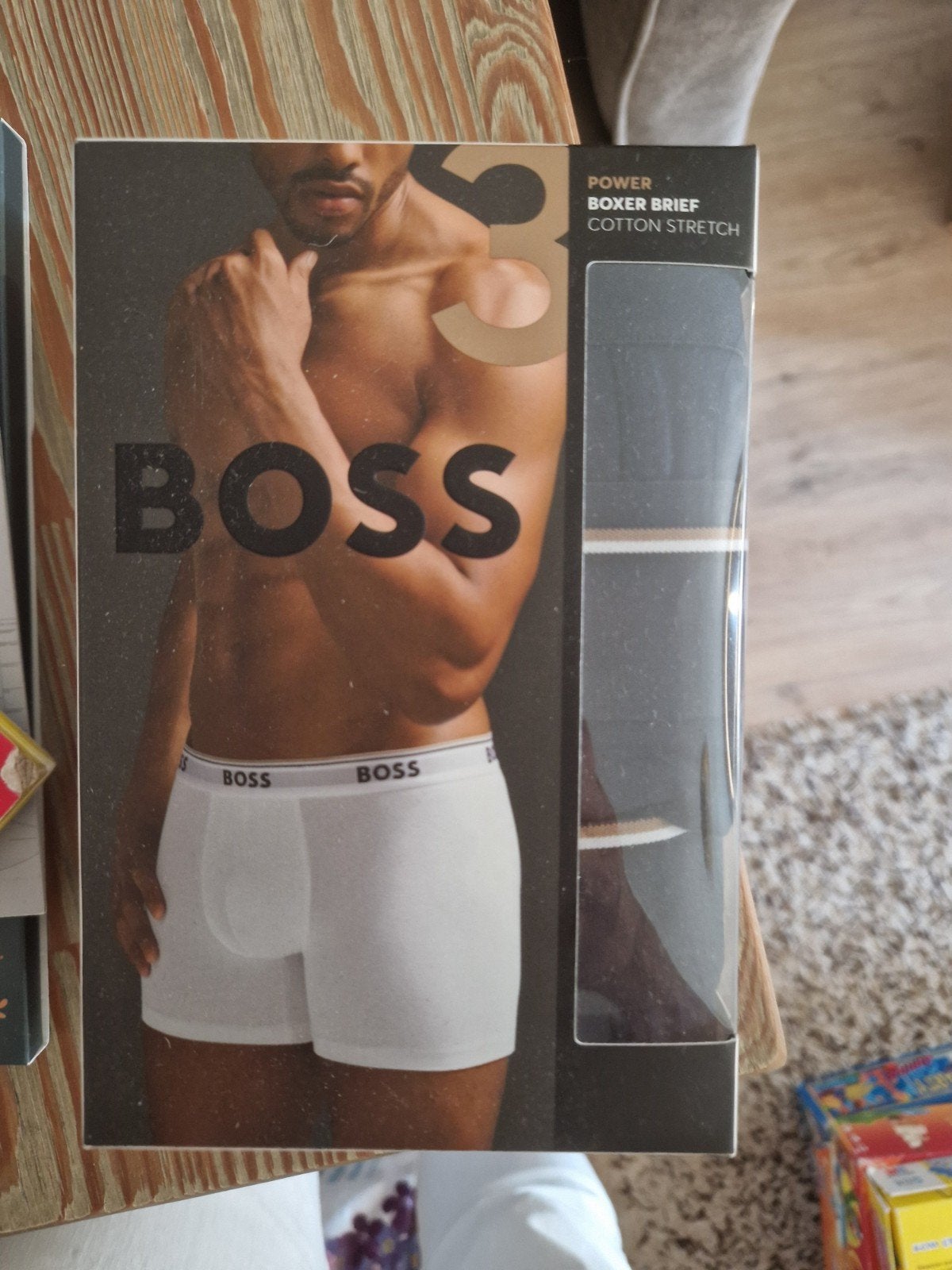 BOSS POWER BOXER BRIEFS 3-PACK ZWART MT L, Ophalen of Verzenden, Zwart, Boxer