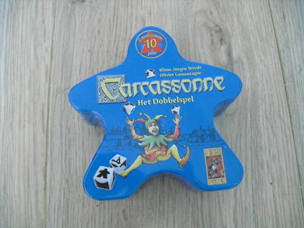 Carcassonne het dobbelspel compleet, Een of twee spelers, Ophalen of Verzenden, Zo goed als nieuw, 999 games.