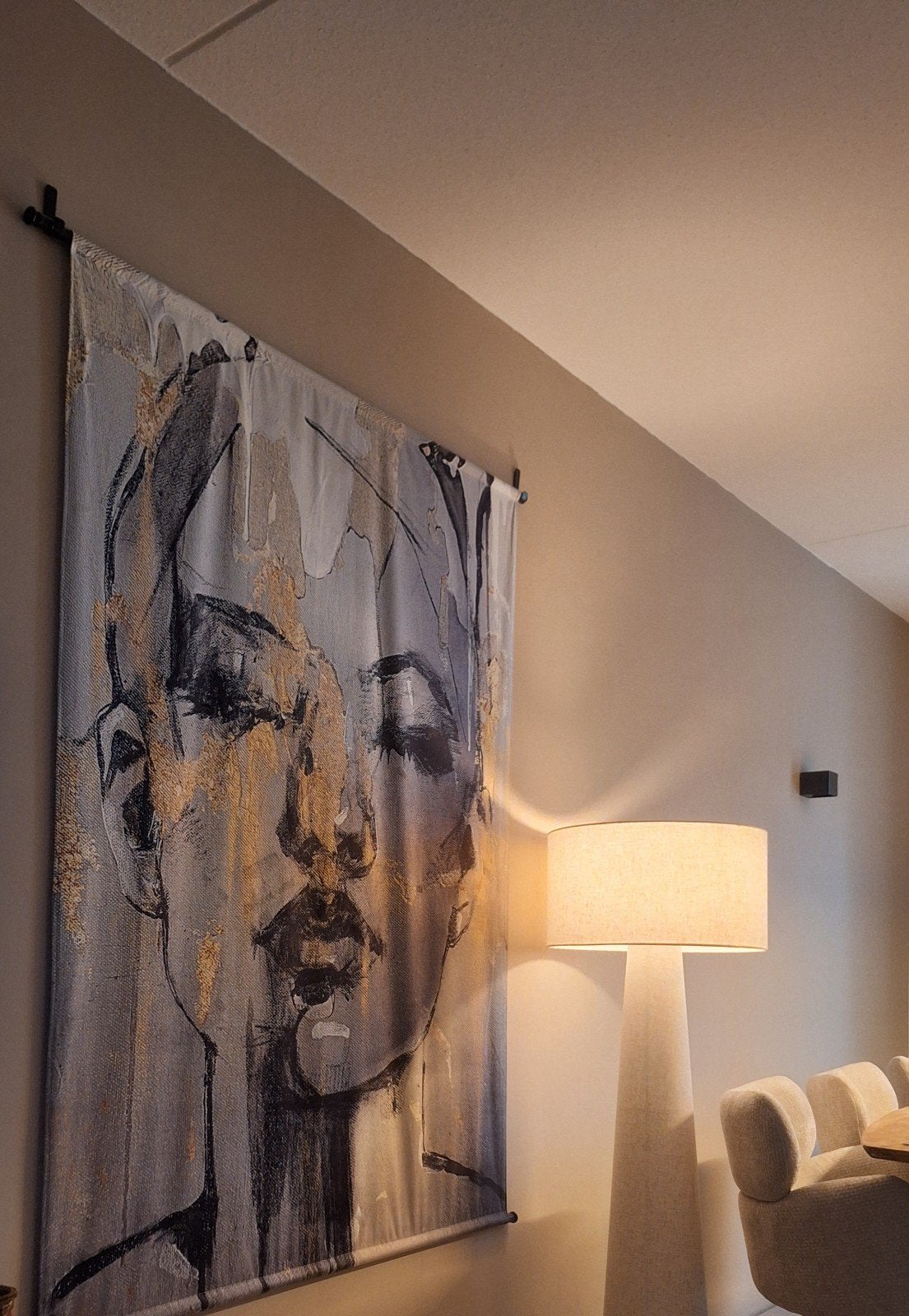 Velours Wandkleed 130x170 cm - Modern Portret, Ophalen