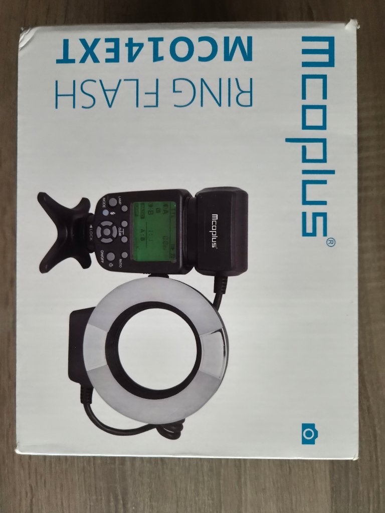 Mcoplus macro ringflitser met veel verloopringen, Zo goed als nieuw, Ringflitser, Inclusief accessoires, Ophalen