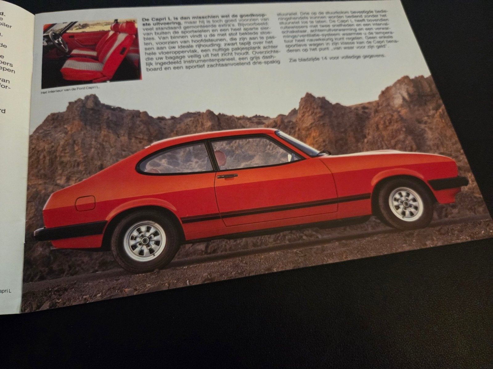 Brochure Ford Capri 1978, Ophalen of Verzenden