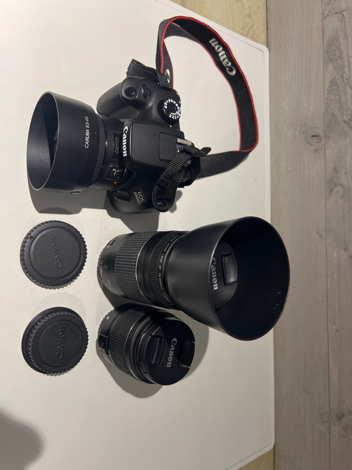 Canon EOS 4000D met 2 lenzen en cameratas, N, N, Camera, Ophalen of Verzenden