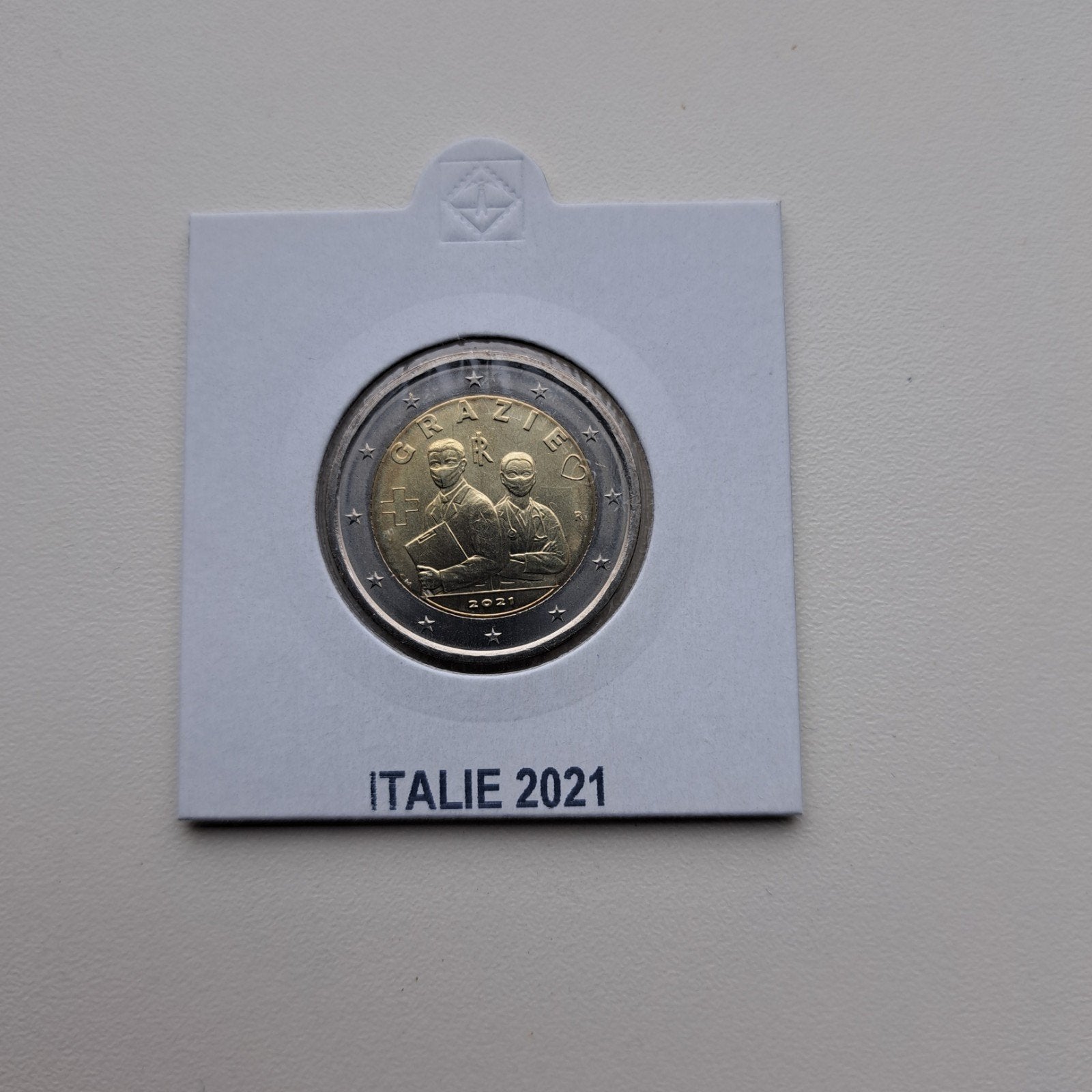 2 Euro Italië 2021 - Beroepen in de gezondheidszorg - UNC, Postzegels en Munten, Ophalen of Verzenden, Italië, 2 euro, Losse munt