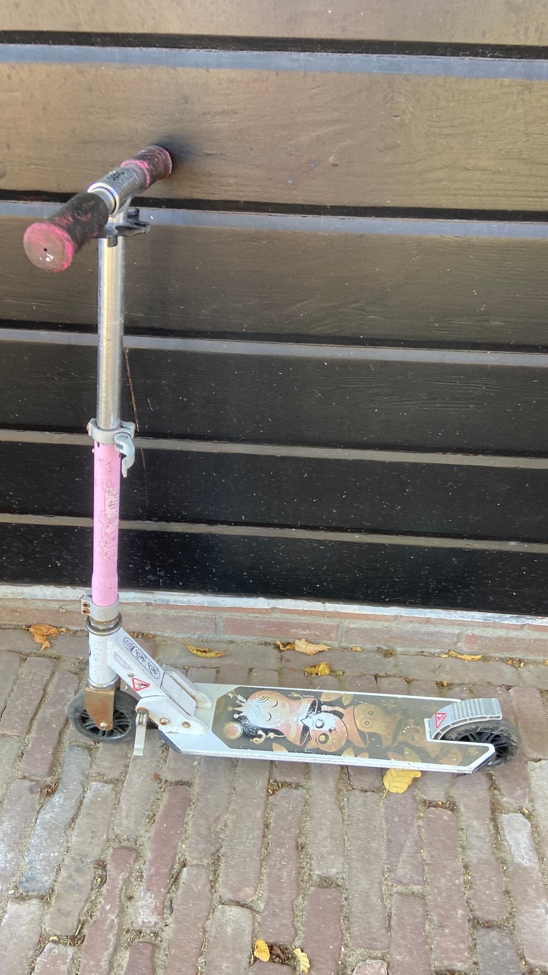 Kinder step roze, Fietsen en Brommers, Ophalen, Gebruikt, Gewone step