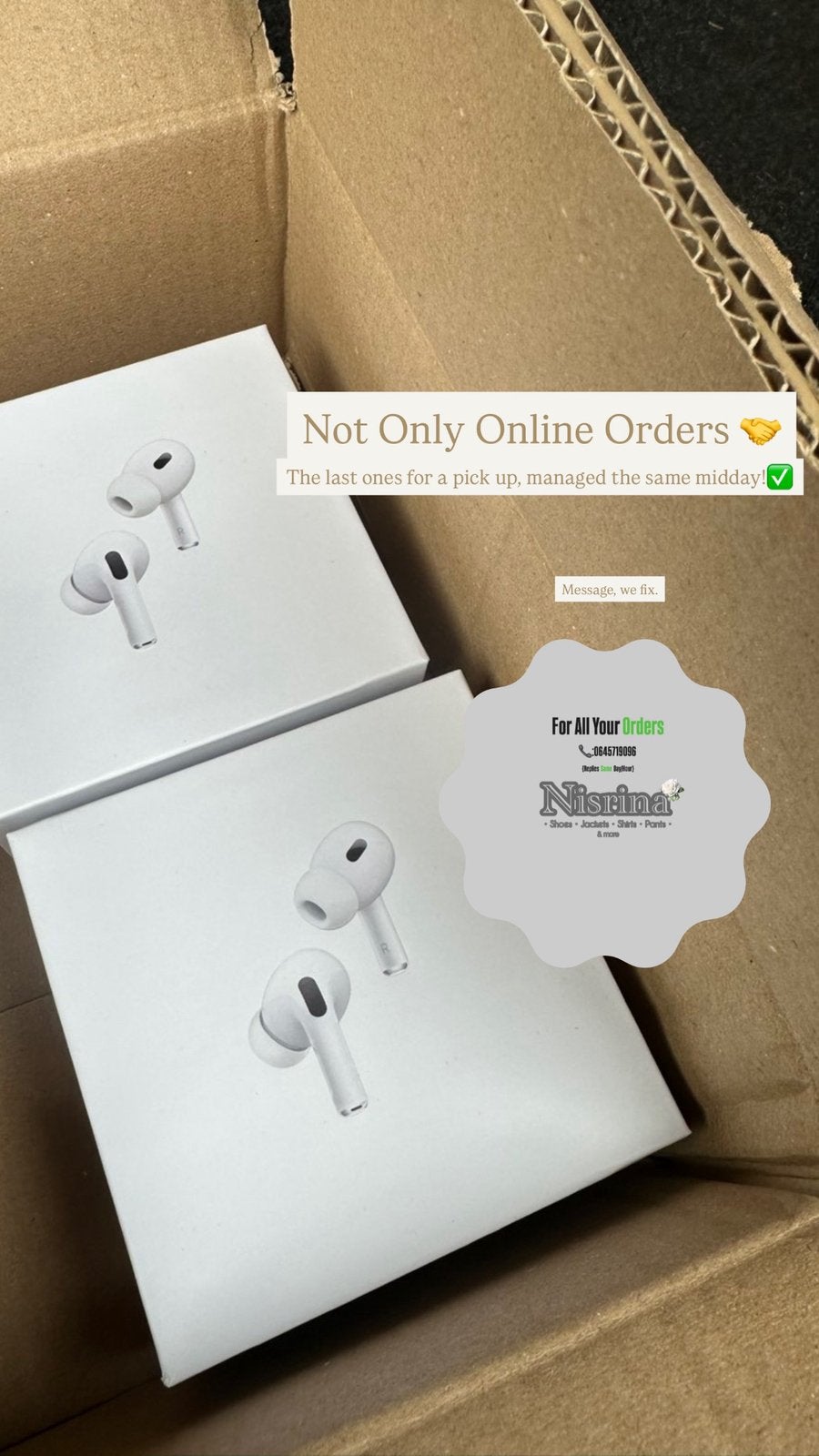 Airpods Pro 2 (ANC) - Ophalen & Verzenden, Ophalen of Verzenden, Nieuw, In gehoorgang (in-ear)
