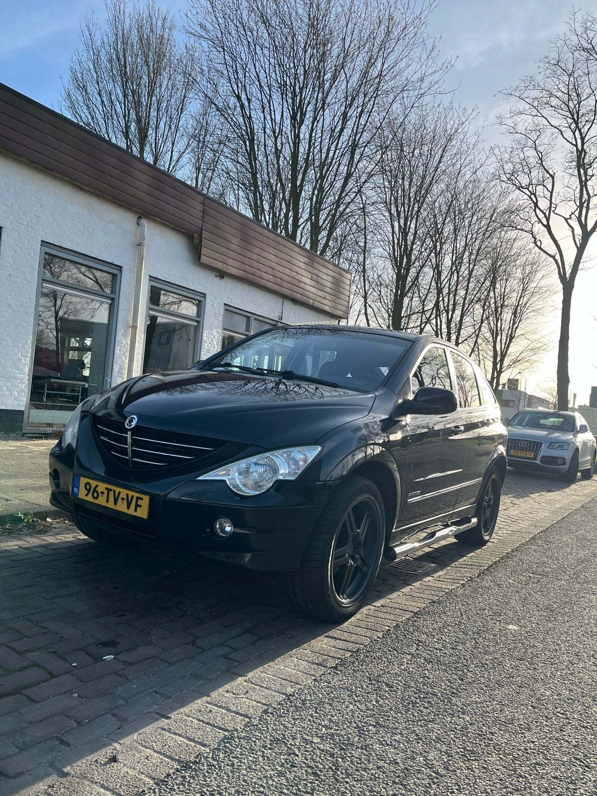 SsangYong Actyon 2.3 A230 4WD 2007 Zwart mercedes motor, Stof, Zwart, 4 cilinders, Zwart