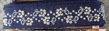 Vintage geweven sierband, Ophalen of Verzenden, Zo goed als nieuw, Lint, Band of Elastiek
