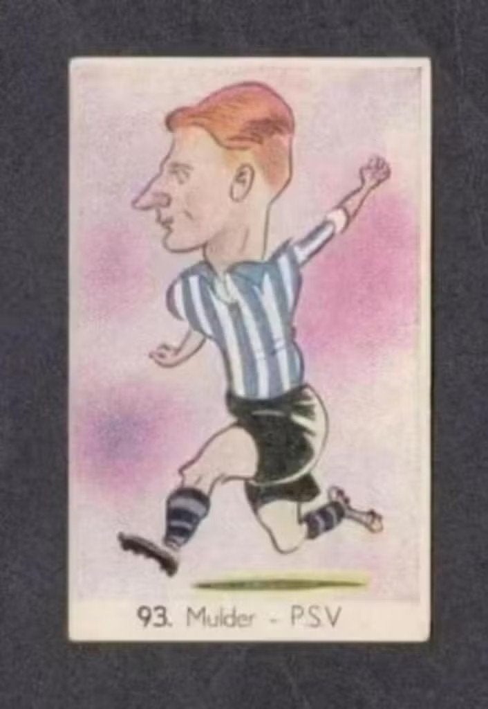 Voetbalplaatje Mulder PSV Eindhoven 1949 (93)., Ophalen of Verzenden, Zo goed als nieuw