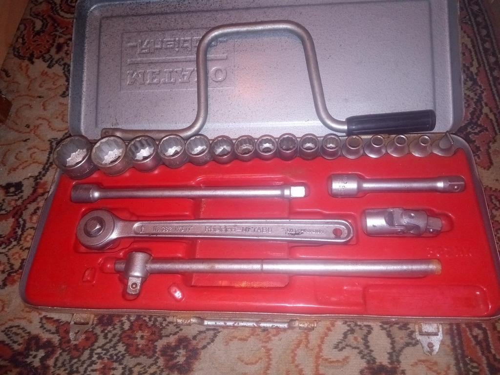 Vintage Metabo Rheidco gereedschapset in gebruikte staat. Co, Ophalen of Verzenden, Gebruikt