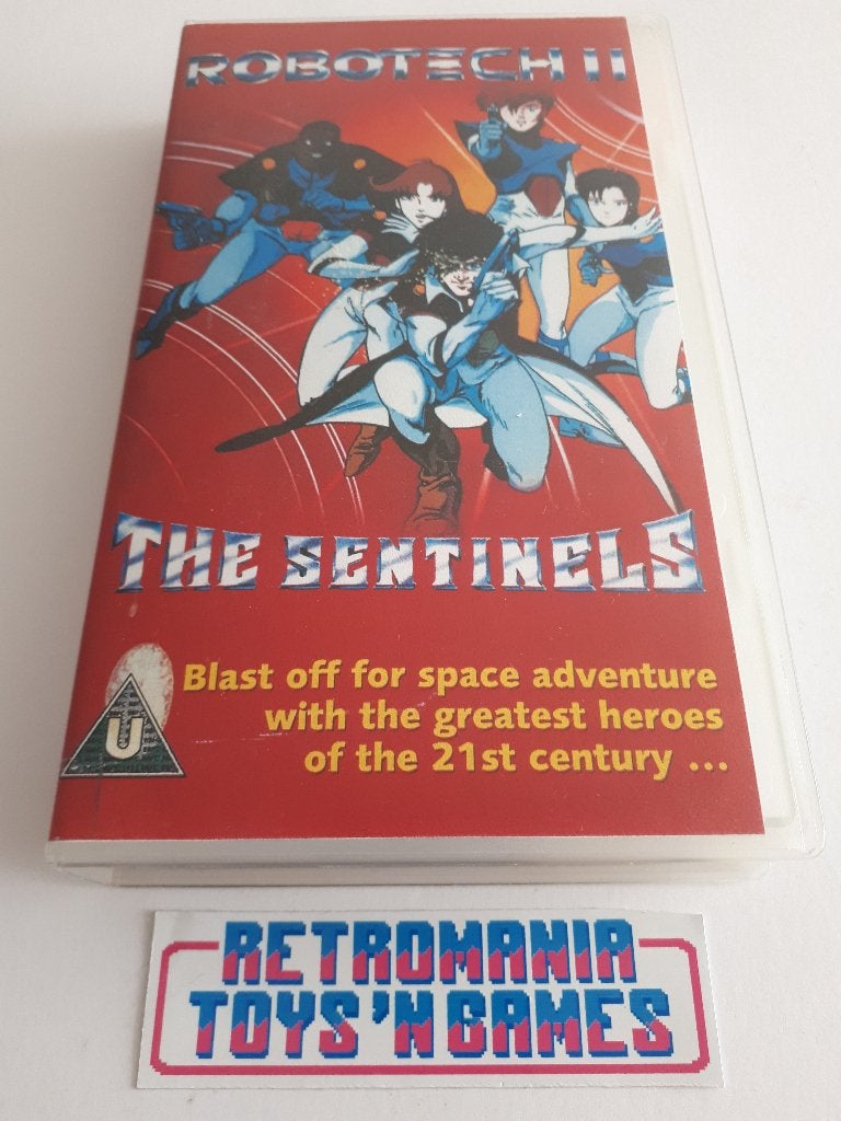 vhs anime - robotech 2 the sentinels, Cd's en Dvd's, VHS | Film, Alle leeftijden, Verzenden, Zo goed als nieuw, Komedie