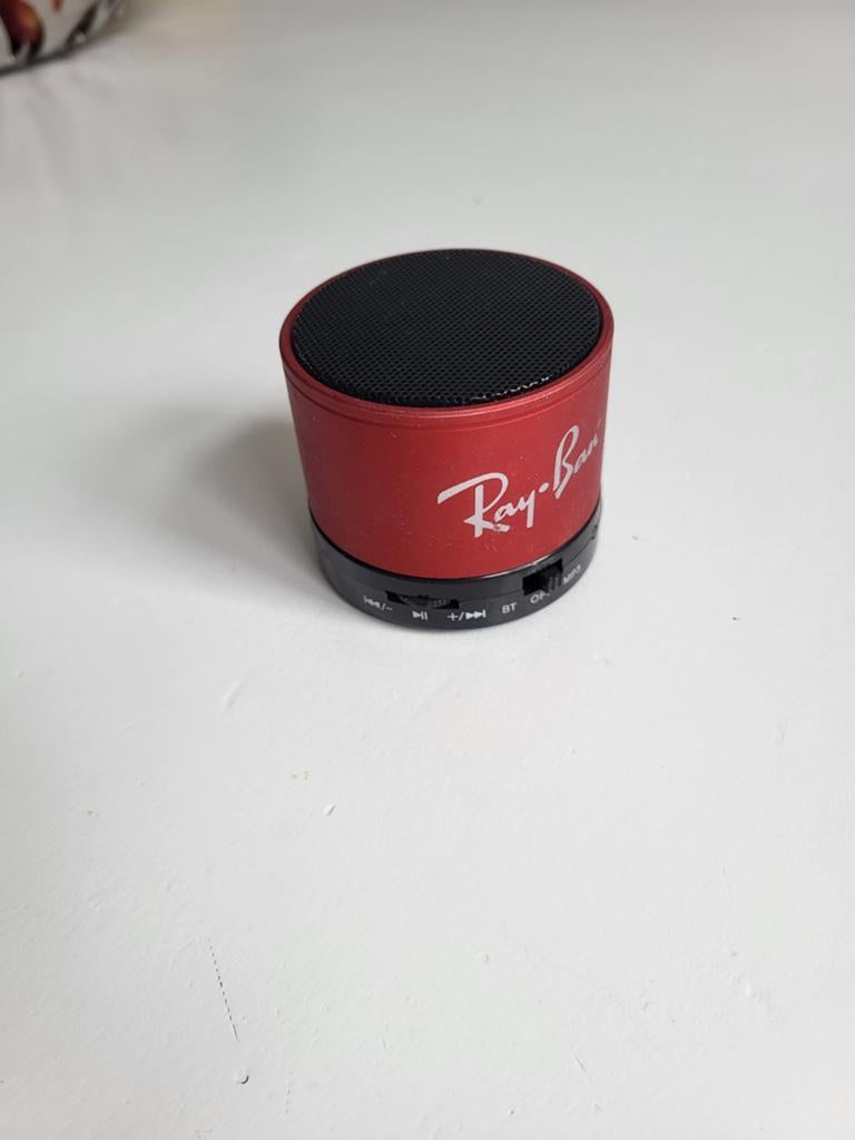 Ray-Ban Mini Bluetooth Speaker - Rood, Overige merken, Overige typen, Ophalen of Verzenden, Zo goed als nieuw