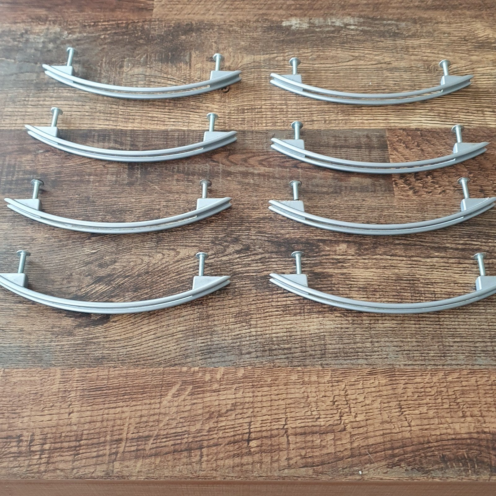 8x Gebogen handgrepen 128mm hartmaat, Ophalen, Gebruikt