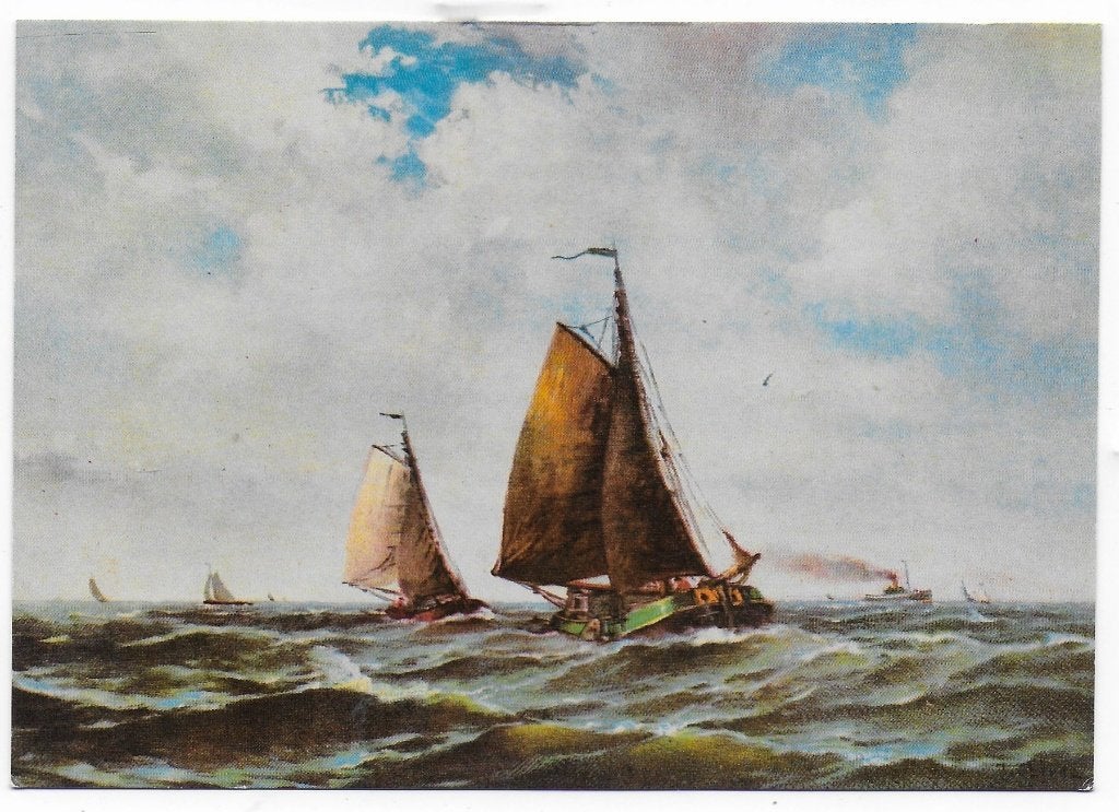 Urk Zuiderzee Ongelopen Ansichtkaart (B8079), Verzamelen, Ansichtkaarten | Nederland, Ophalen of Verzenden, 1940 tot 1960, Ongelopen