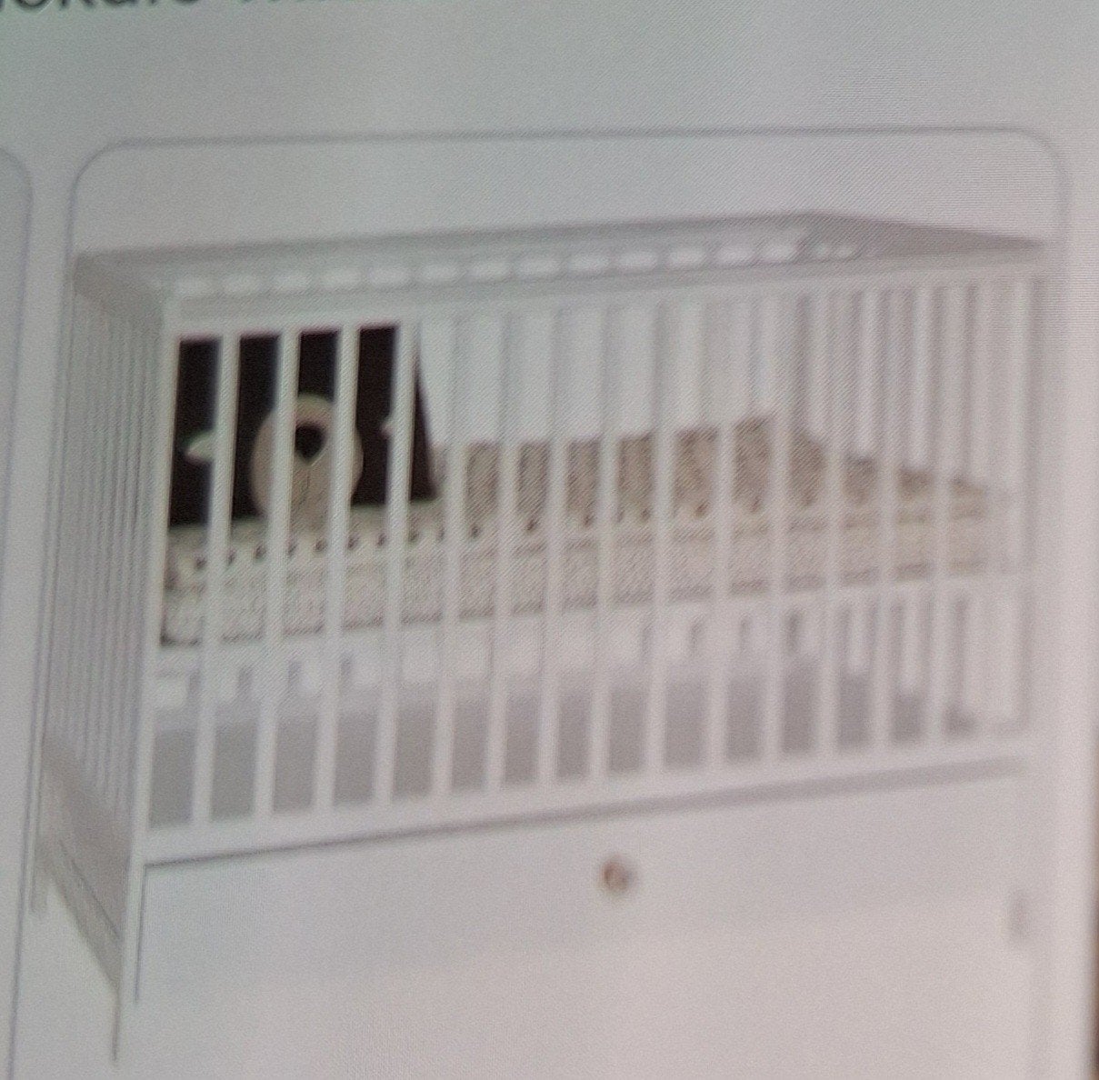 Wit ledikant voor baby of peuter, Kinderen en Baby's, Babywiegjes en Ledikanten, Ophalen, Gebruikt, Ledikant