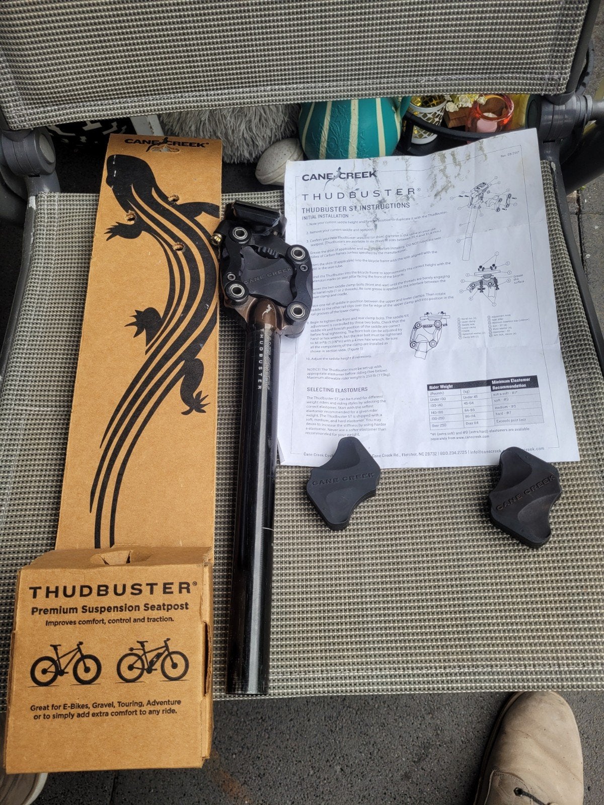 Cane Creek Thudbuster ST Zadelpen 27.2mm 350mm, Gebruikt, Overige typen, Cane Creek, Ophalen of Verzenden