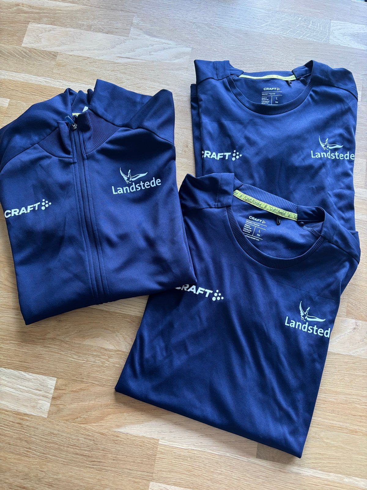 Landstede Sportkleding Set - Shirts & Jasje, Blauw, Ophalen of Verzenden, Landstede, Gedragen