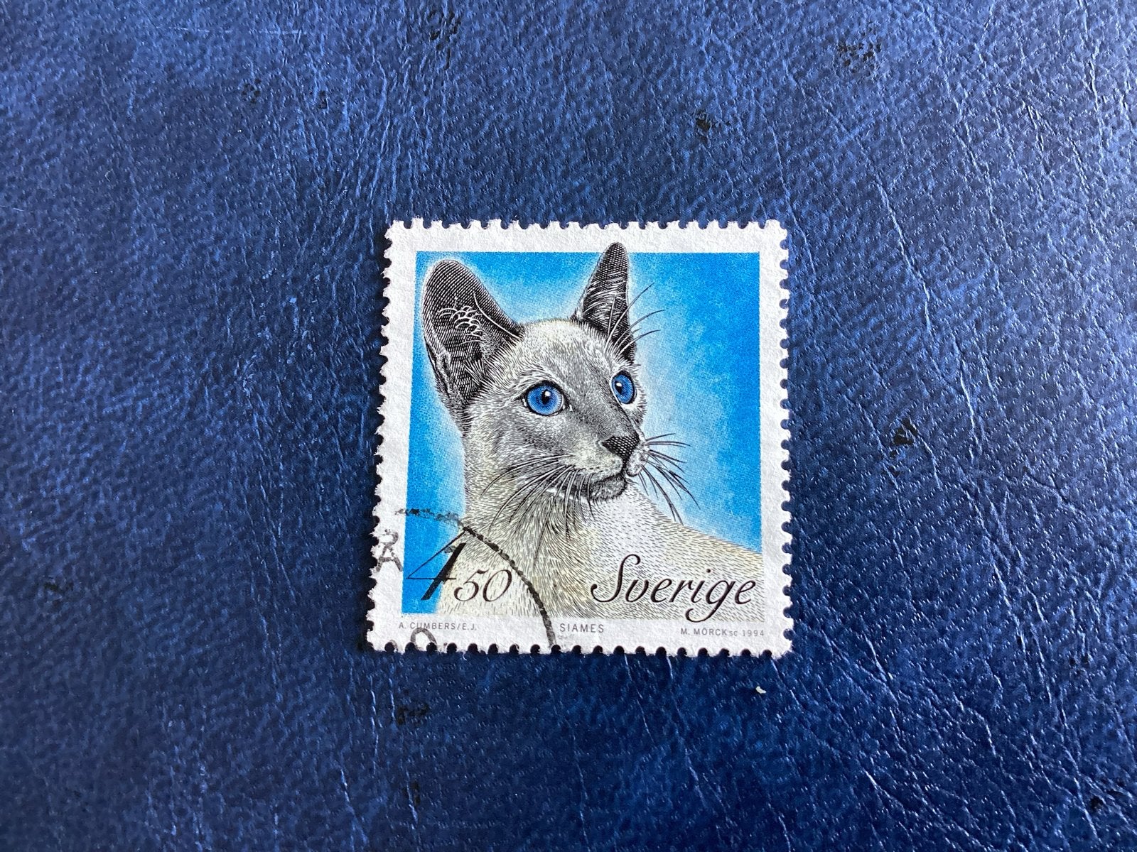 Zweden 1994- Mi.1813- Siamees kat, Ophalen of Verzenden, Zweden, Gestempeld