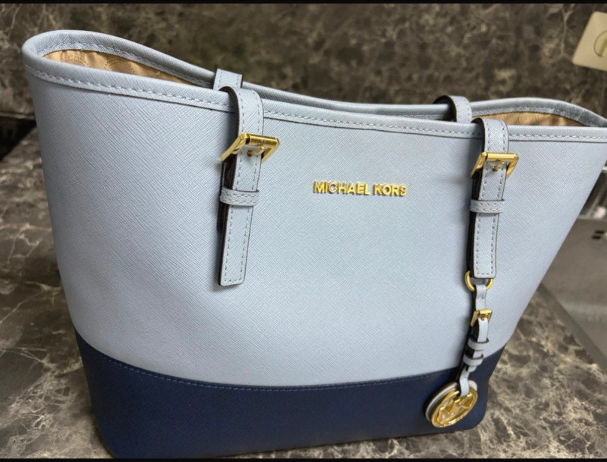 Blauwe Michael Kors Handtas LG, Ophalen of Verzenden, Nieuw, Blauw, Handtas