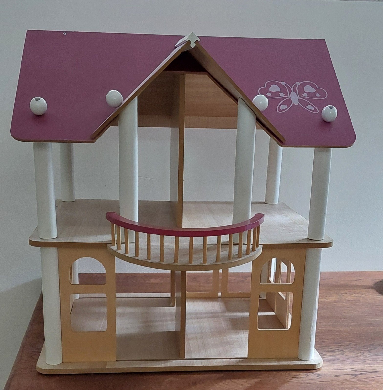 Houten Poppenhuis met Meubels en Poppen, Kinderen en Baby's, Speelgoed | Poppenhuizen, Ophalen