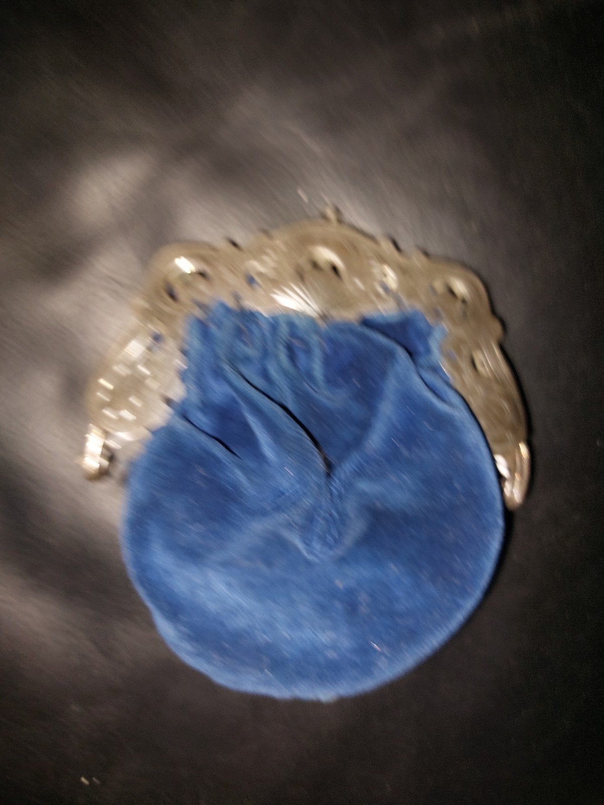 Antieke fluwelen beurs met zilveren montuur, Ophalen of Verzenden